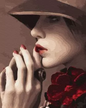 Картина по номерам «Женщина-загадка»