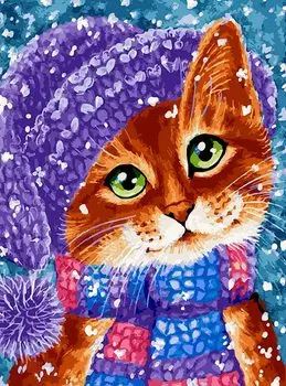 Картина по номерам «Зимняя мода»