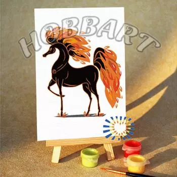 Картина по номерам «Златогривый»