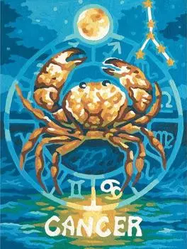 Картина по номерам «Знаки зодиака — Рак»