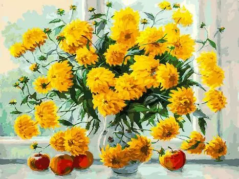 Картина по номерам «Золотые»