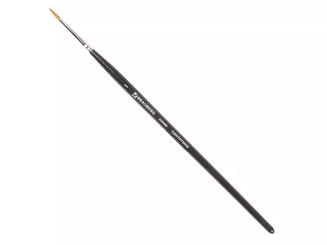 Кисть BRAUBERG ART круглая № 1 (синтетика под колонок)