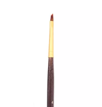 Кисть из синтетики Claude, скошенная № 4