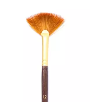 Кисть из синтетики Claude, веерная №12