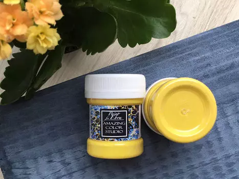 Краска для эбру желтая 30 мл, Amazing Color