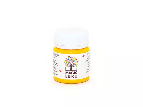 Краска для эбру желтая 40 мл, Magic EBRU