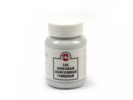 Лак акриловый декоративный глянцевый с блестками (100 мл)