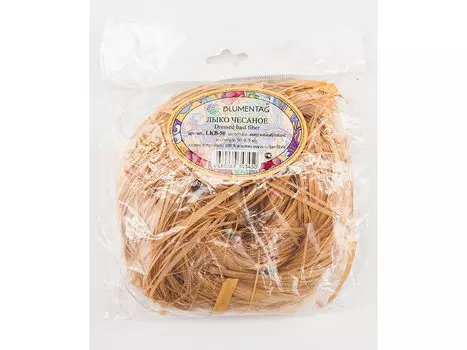 Лыко чесаное, цвет: натуральный 50 г, Blumentag