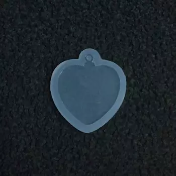 Молд силиконовый Новогодняя игрушка Сердце, ResinArt