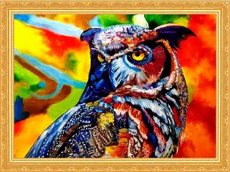 Мозаика из пайеток «Мудрая сова»