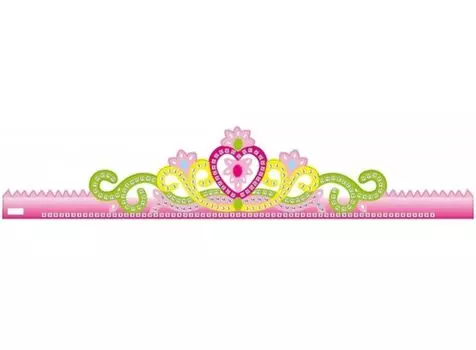 Мозаика из стикеров «Корона розовая»