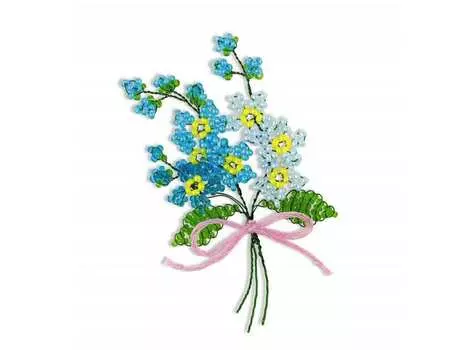 Набор для бисероплетения «Цветы Незабудки»