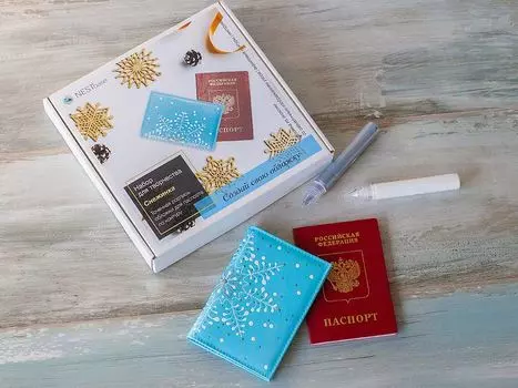 Набор для точечной росписи обложки «Снежинка»