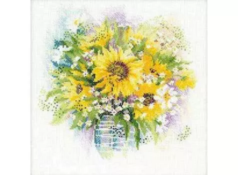 Набор для вышивания «Акварельные подсолнухи»