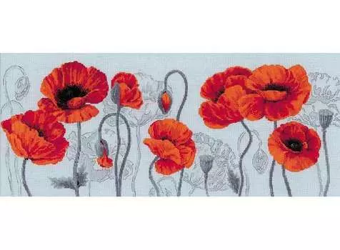 Набор для вышивания «Алые маки»