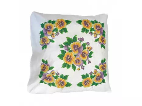 Набор для вышивания «Анютины глазки. Наволочка»