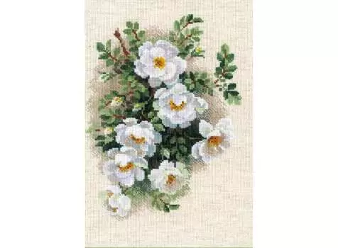 Набор для вышивания «Белый шиповник»