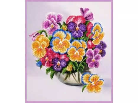 Набор для вышивания бисером «Букетик виолы»