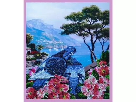 Набор для вышивания бисером «Голубиная нежность»