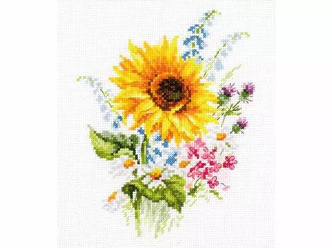 Набор для вышивания «Букетик с подсолнухом»