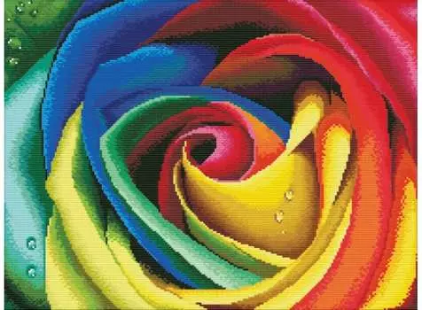 Набор для вышивания «Цветные лепестки»