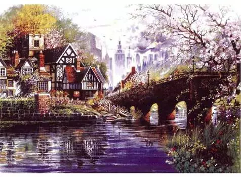 Набор для вышивания «Домик у реки»