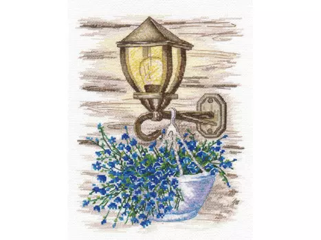 Набор для вышивания «Фонарь с цветами»