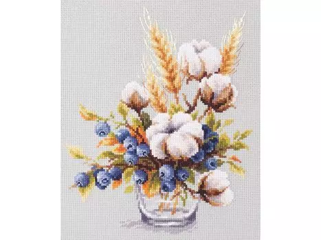 Набор для вышивания «Хлопок и черника»