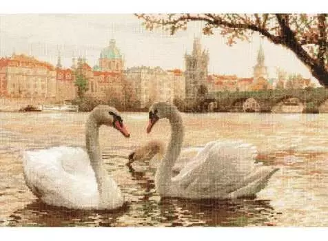 Набор для вышивания «Лебеди. Прага»