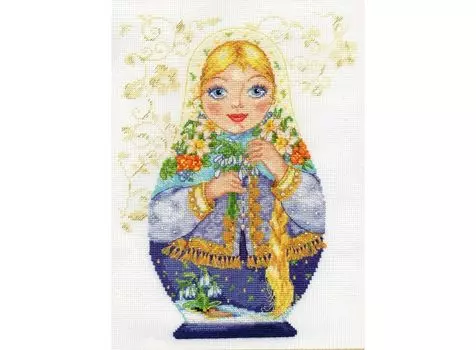 Набор для вышивания «Матрешки. Весна-красна»