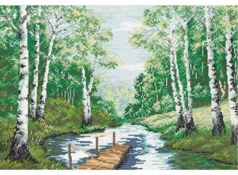 Набор для вышивания «Мостик в роще»