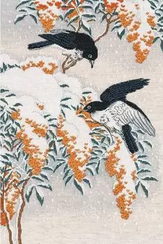 Набор для вышивания «Мухоловки в снегу»