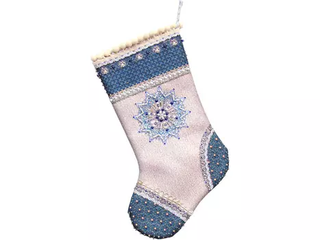 Набор для вышивания «Носочек. Мерцающий иней»