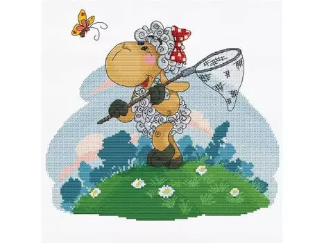Набор для вышивания «Овечка с сачком»
