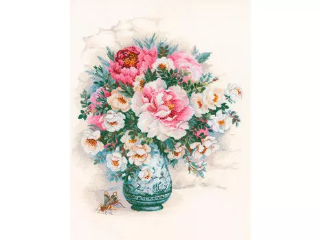 Набор для вышивания «Пионы и шиповник»