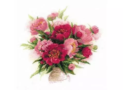 Набор для вышивания «Пионы в вазе»
