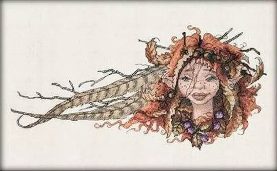 Набор для вышивания «Портрет осени»