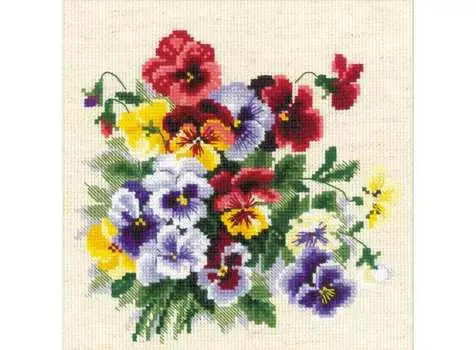 Набор для вышивания «Пёстрые анютки»