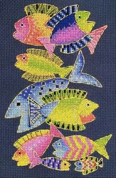 Набор для вышивания «Райские рыбки-мини»