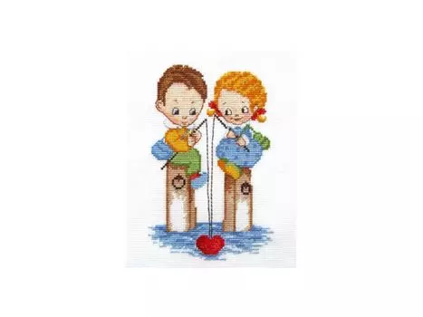 Набор для вышивания «Рыбаки»