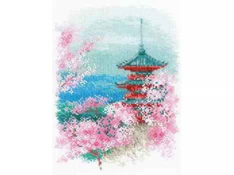 Набор для вышивания «Сакура. Пагода»
