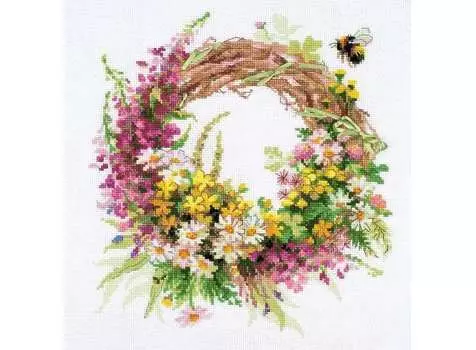 Набор для вышивания «Венок с иван-чаем»