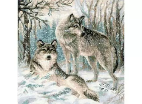 Набор для вышивания «Волчья пара»