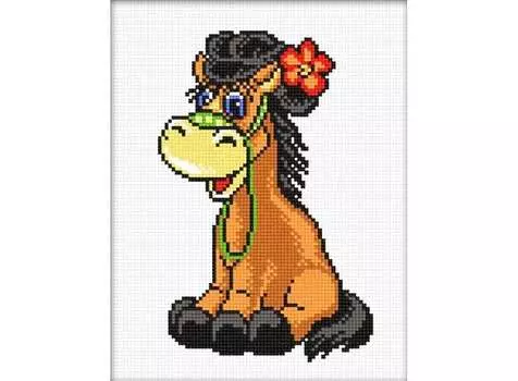 Набор для вышивания «Жеребенок с цветком»