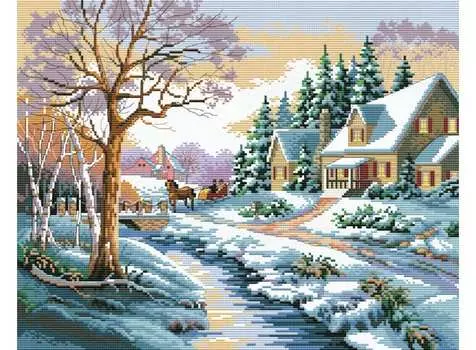 Набор для вышивания «Зимняя улица»
