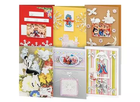 Набор из 6-ти открыток «Снежинки»