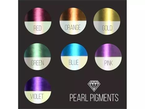 Набор пигментов минеральных, 7 шт. по 25 мл, CraftPigments Pearl