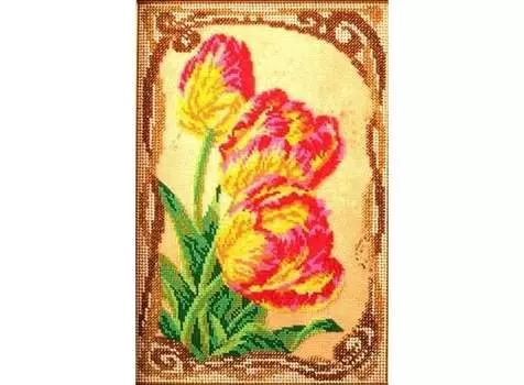 Набор вышивки бисером «Бархатные тюльпаны»