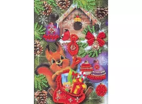 Набор вышивки бисером «Белочка»