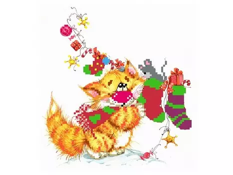 Набор вышивки бисером «Без кота - жизнь не та! Рукоделов»